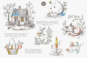vintage illustration cottagecore set, a Decorative Illustration by Patishop Art (Thumbnail 4 of 10)