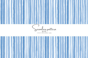 Blue striped seamless pattern jpeg, a Pattern Graphic by Pink Studio Art