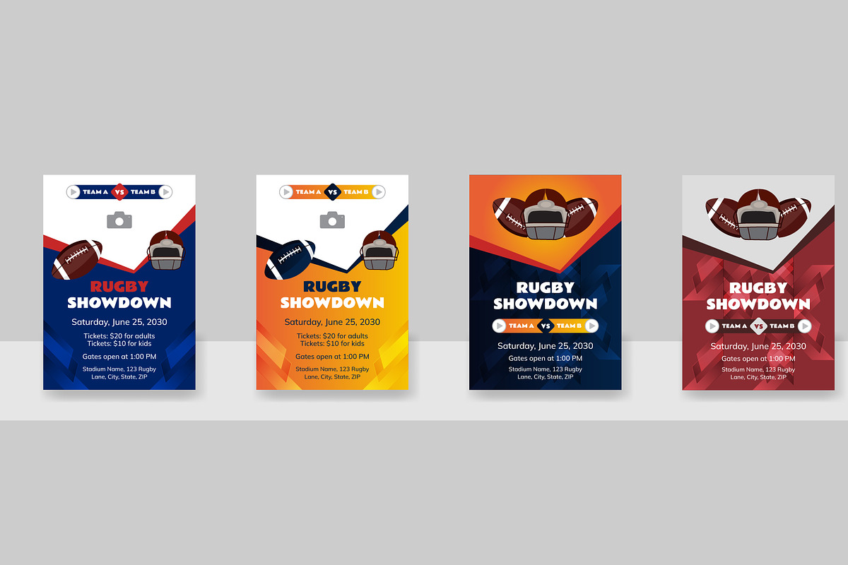 rugby championship cup flyer, a Flyer Template by Kazi Hossain