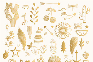 400 Golden Designs Eps & Png