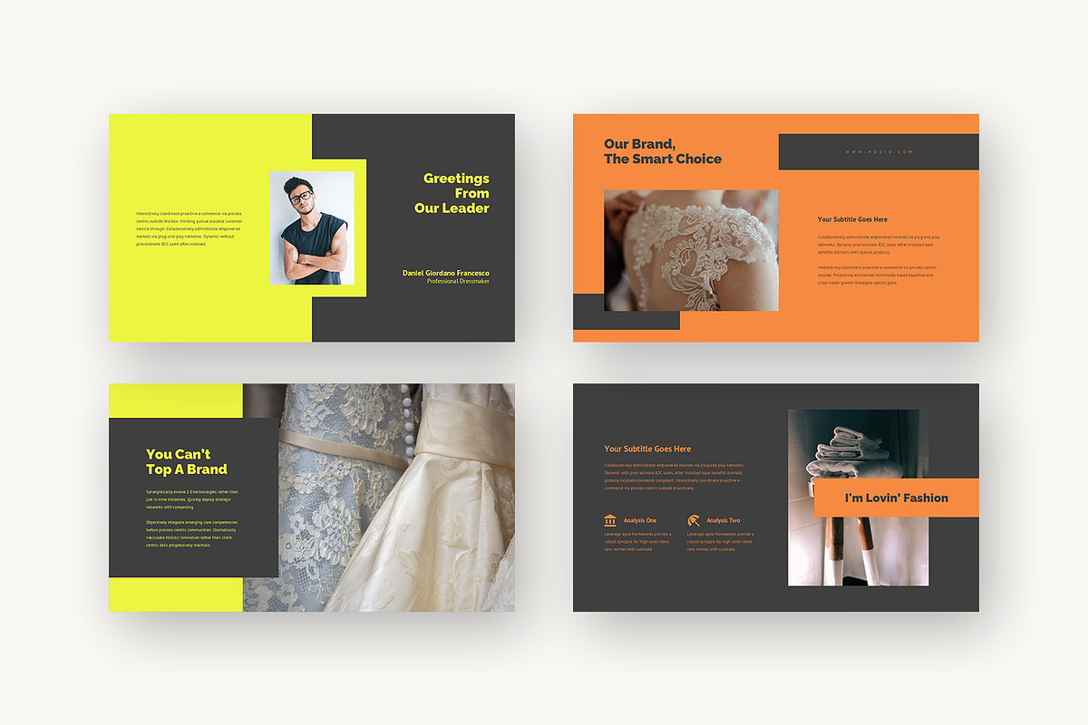 Hosio : Fashion Brand Google Slides, a Presentation Template by Punkl Camp (Photo 13 of 16)