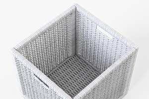 Rattan Basket White