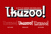 Kenjaku - 3 Japanese and Korean Font, a Handwritten Font by Pandeka Studio (Thumbnail 6 of 9)