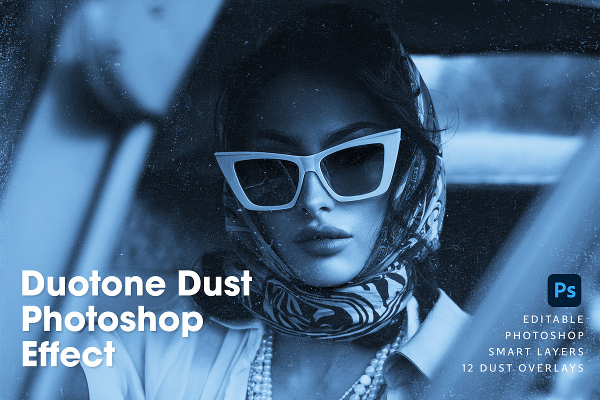 Duotone Dust Photo Effect, a Photo by Paper Flowers Studio (Photo 1 of 5)