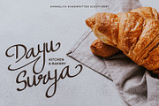 Karmeliya a Handwritten Script Font, a Script Font by Dawnside Graphic (Thumbnail 9 of 13)