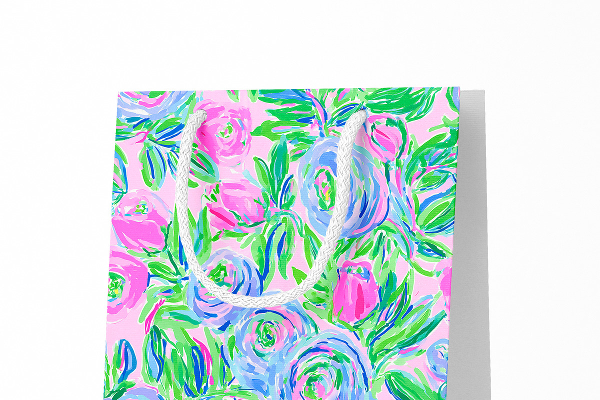 Seamless Rose Patterns, a Pattern Graphic by The Preppy Artist (Photo 9 of 11)