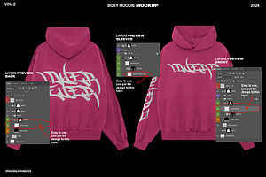 Boxy Hoodie Mockup