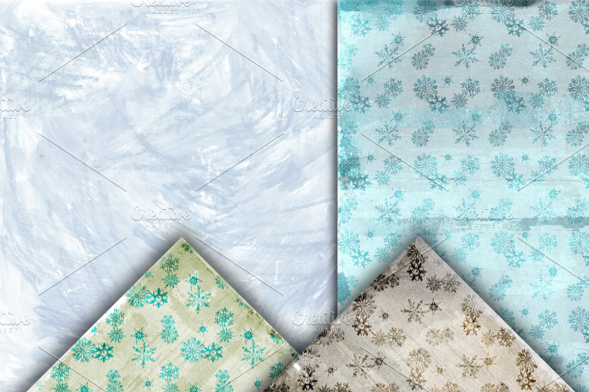Christmas Snowflake Papers preview 2