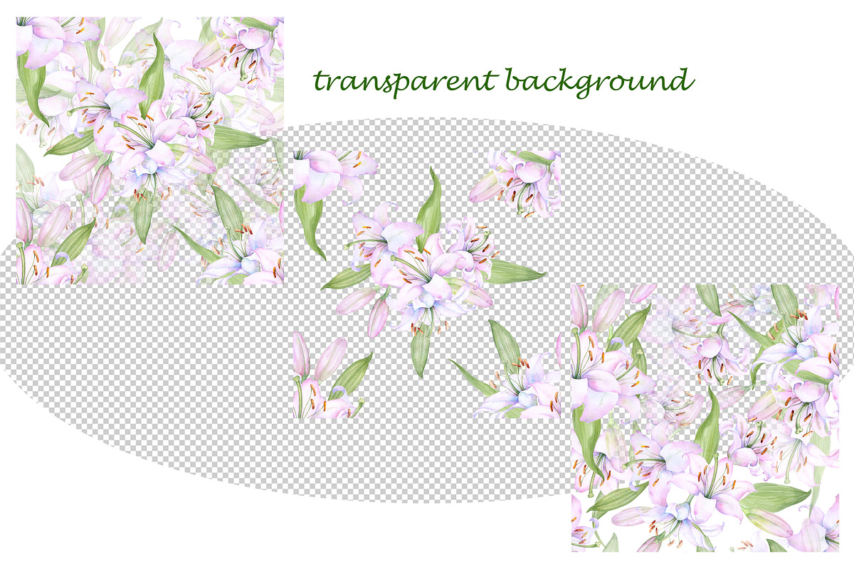 Watercolor clipart white lilies, an Illustration by EshaStudio (Photo 7 of 11)