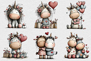 Cute Valentine's Day Unicorn Sublima, an Illustration by DreamCafeArt (Thumbnail 5 of 6)