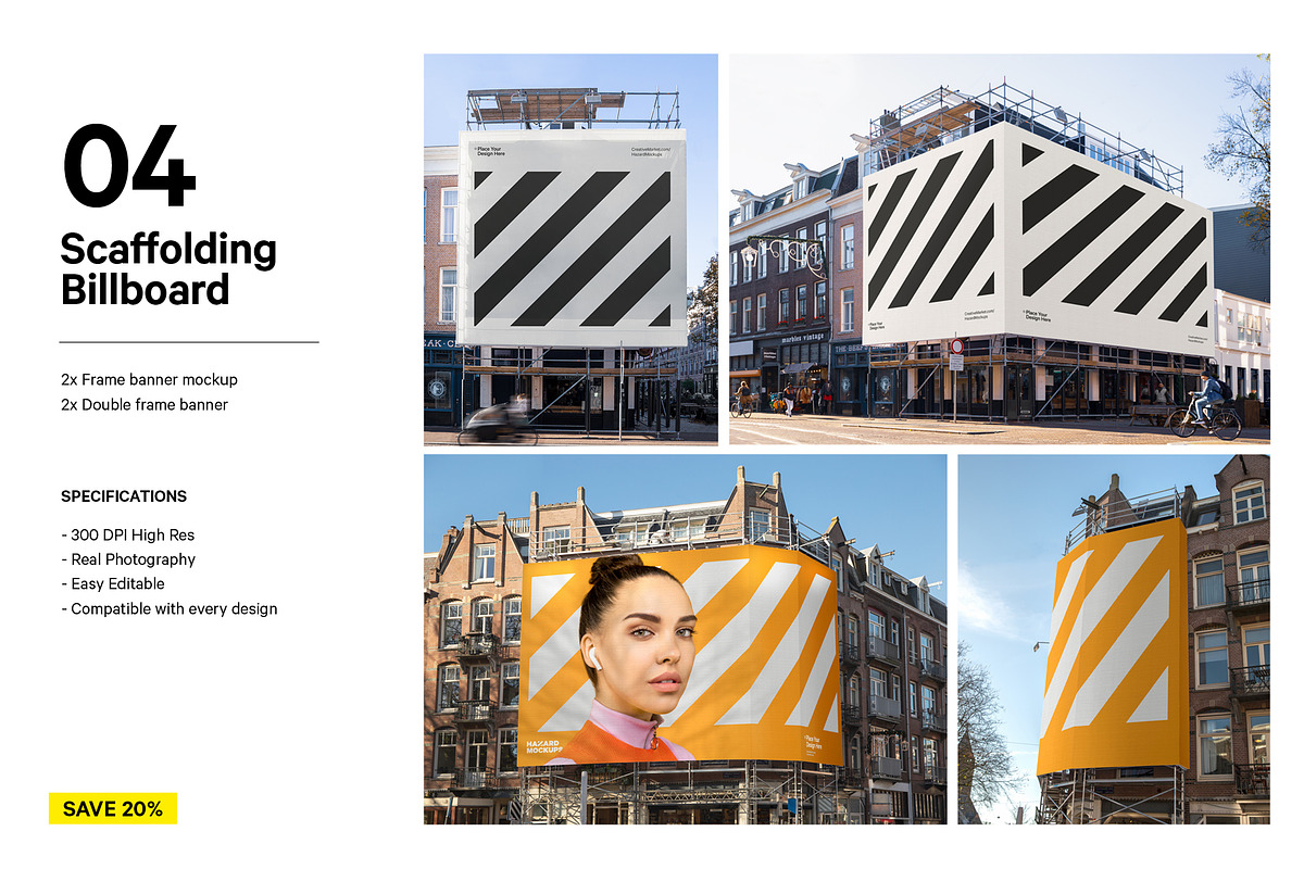 XL Construction Mockup Bundle, an Advertising Mockup by HAZARD MOCKUPS (Photo 4 of 14)