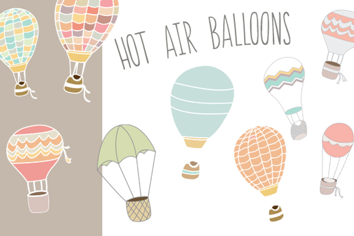 Hot Air Balloons, an Illustration by Angie Makes