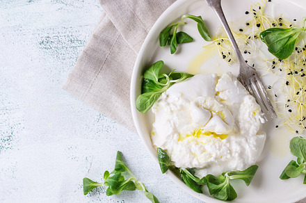Italian cheese burrata stock photo containing cheese and burrata, a Food & Drink Photo by Natasha Breen