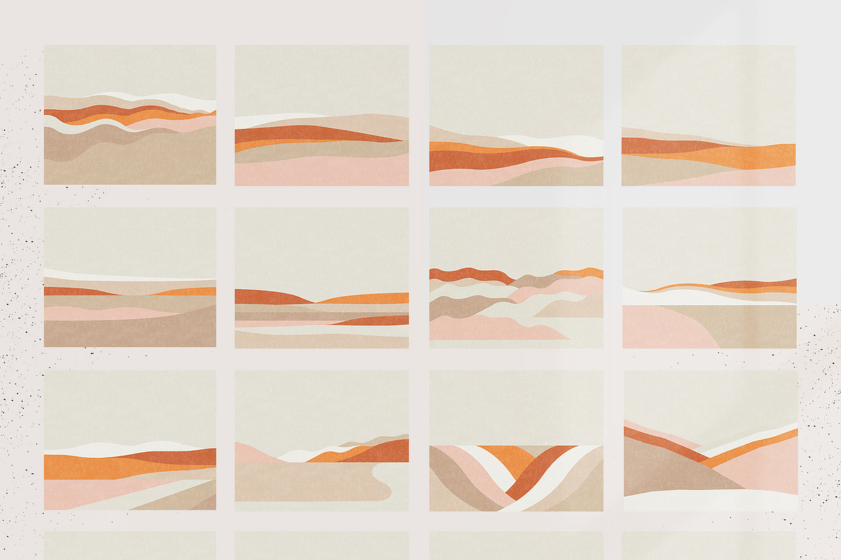 Modern Abstract Landscapes, a Texture Illustration by Basia Stryjecka (Photo 10 of 22)