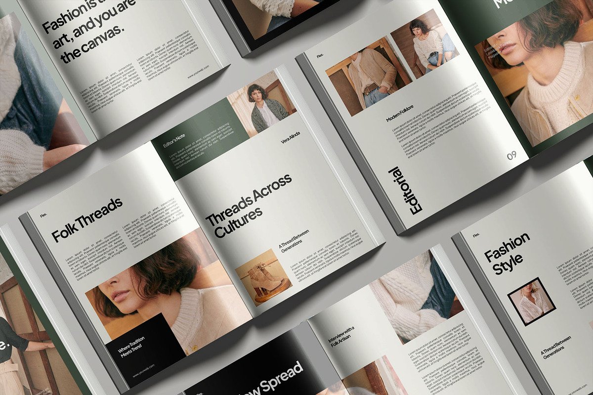 Fles Editorial Fashion Magazine, a Magazine Template by Haps Space (Photo 7 of 8)