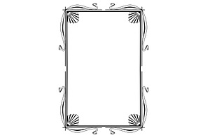 Frame in art nouveau style., a Decorative Illustration by incomible