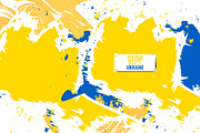 love and support Ukraine stop war, a Background Graphic by NJ Himel (Thumbnail 2 of 9)
