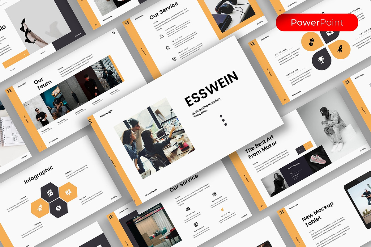 Esswein – Business PowerPoint, a Presentation Template by kreatifreya (Photo 1 of 5)