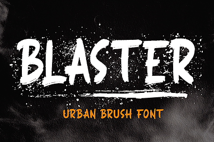 BLASTER, a Font by Mozatype