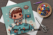 Space, Rockets and Aliens, a Decorative Illustration by Digital Art Creations (Thumbnail 7 of 7)