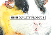 Watercolor Guinea Pigs, an Animal Illustration by Budogoshch (Thumbnail 4 of 4)
