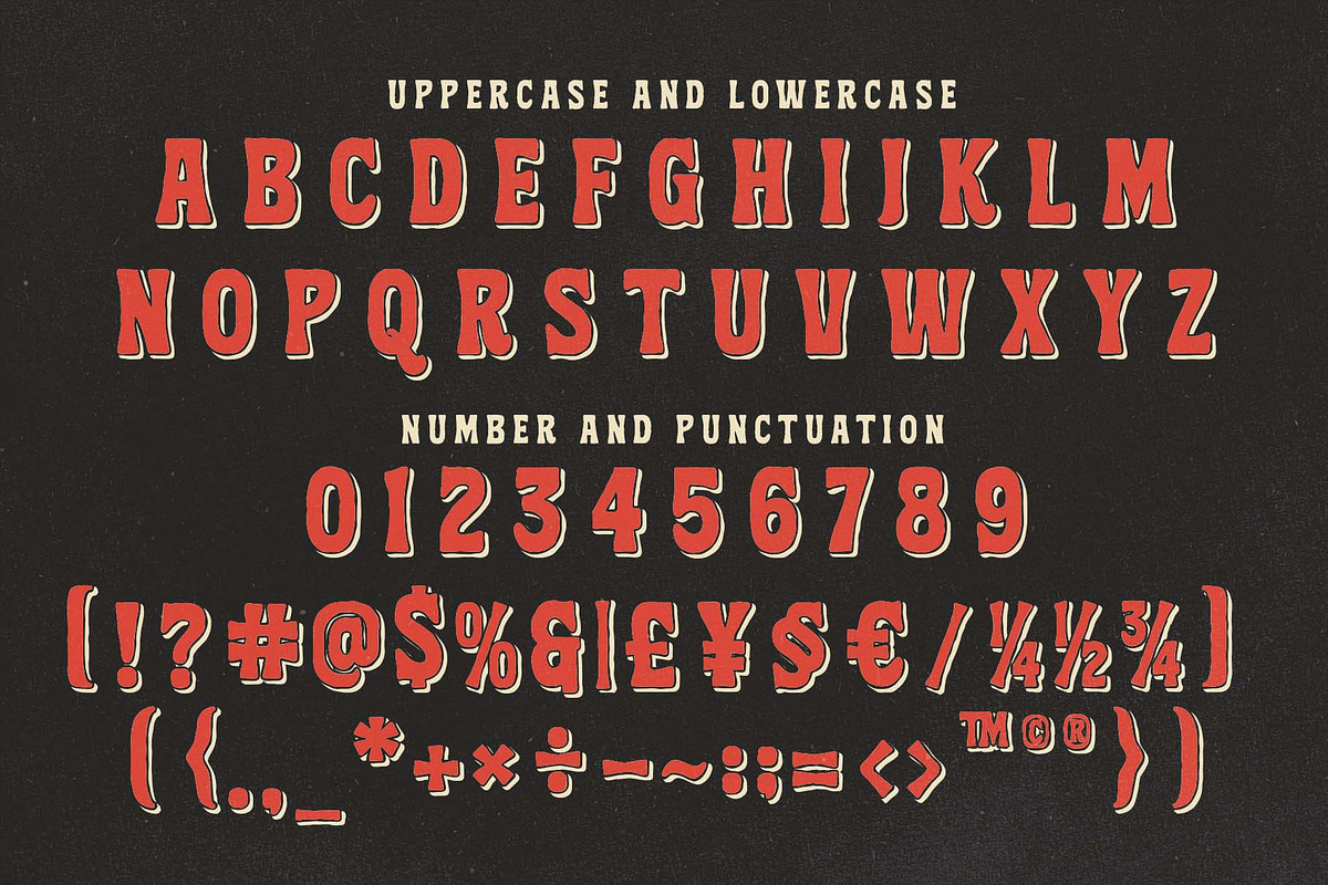 Rocket Thunder a Handmade Duo Font, a Slab Serif Font by Blankids Studio (Photo 11 of 11)