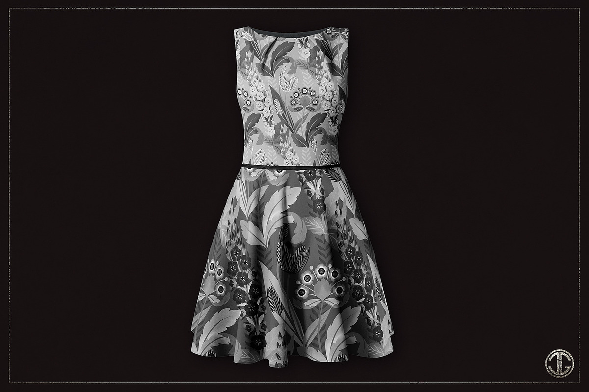ART NOUVEAU seamless pattern, a Pattern Graphic by C & G (Photo 6 of 7)