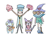 Voodoo Dolls Fall in Love, a Person Illustration by Sense Library (Thumbnail 2 of 6)