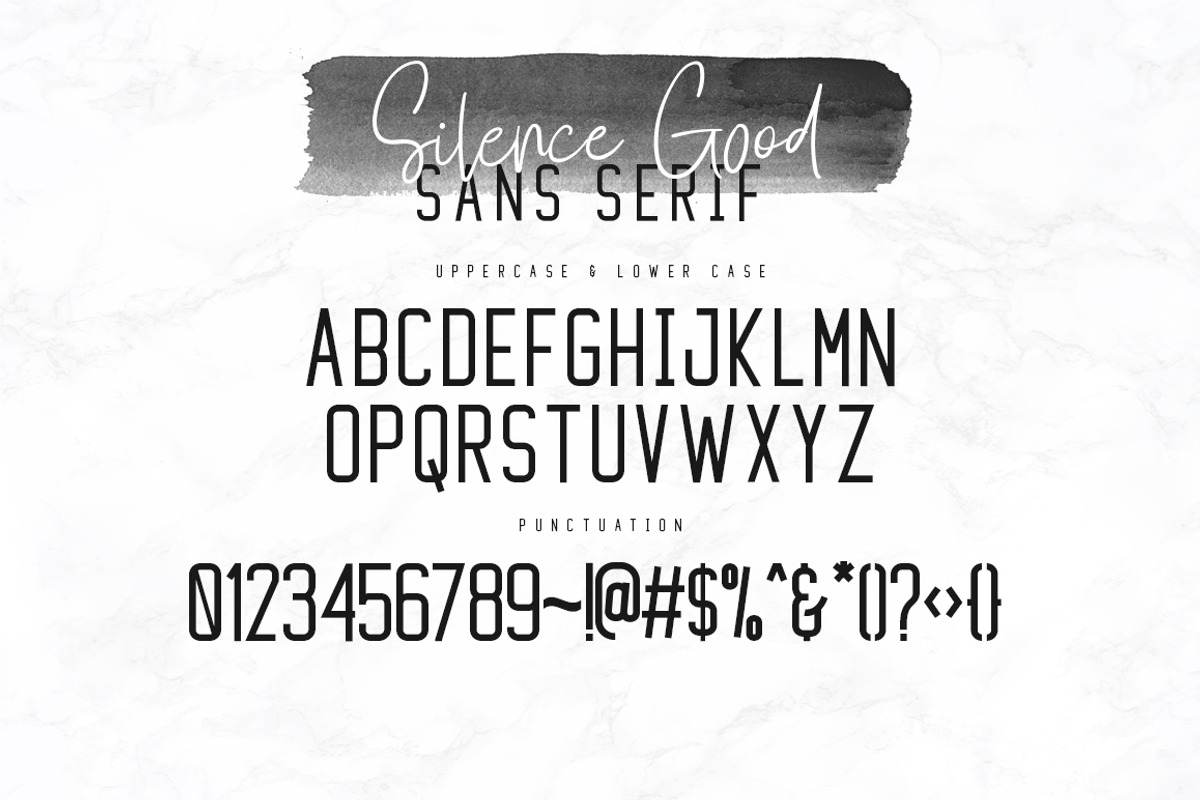 Silence Good - Font Duo! preview 5