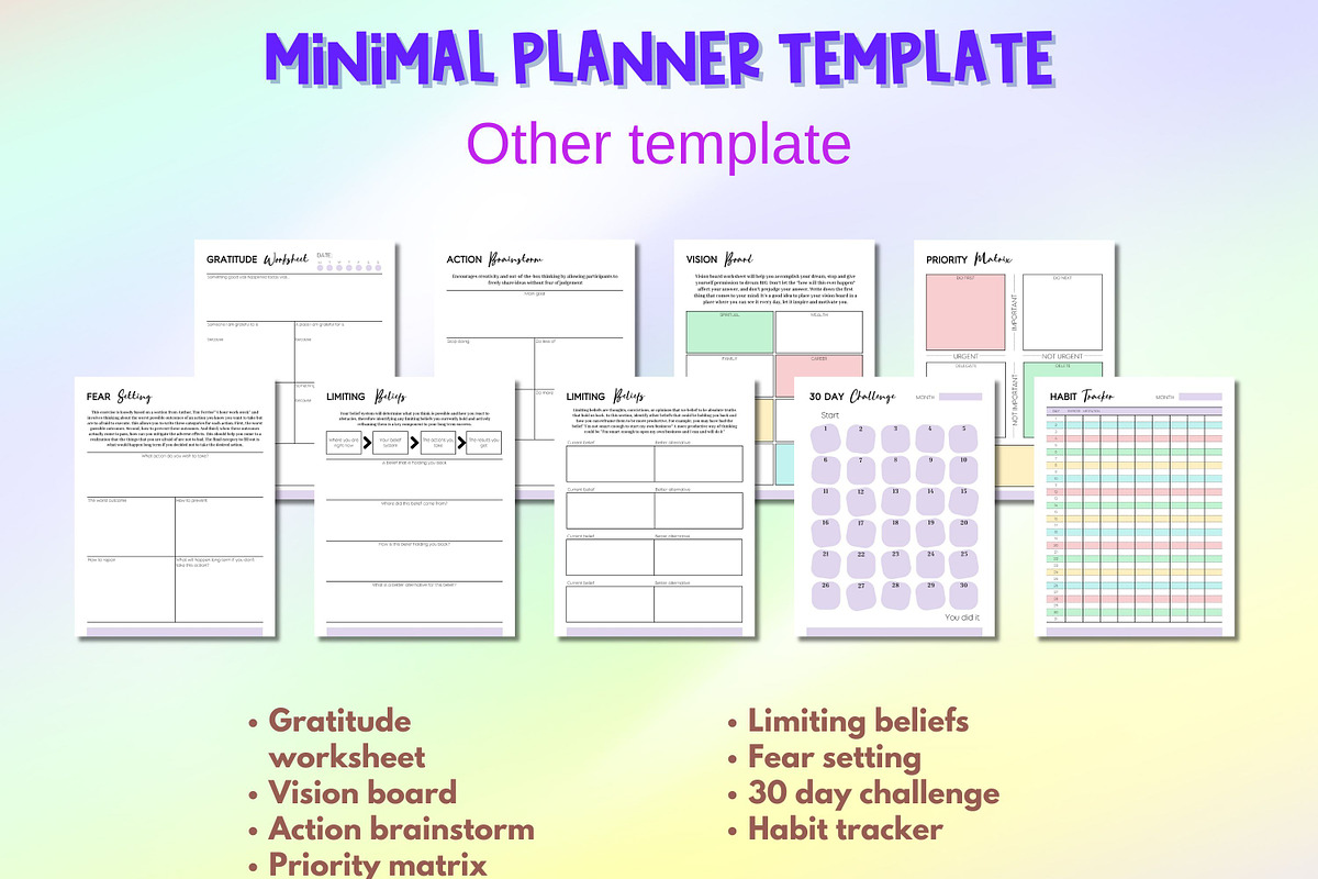 2026-2027 Minimal Planner Template, a Print Template by Adalin Shop (Photo 8 of 12)