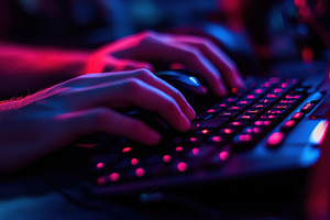 Late night computer game session, a Photo by Pavel_design