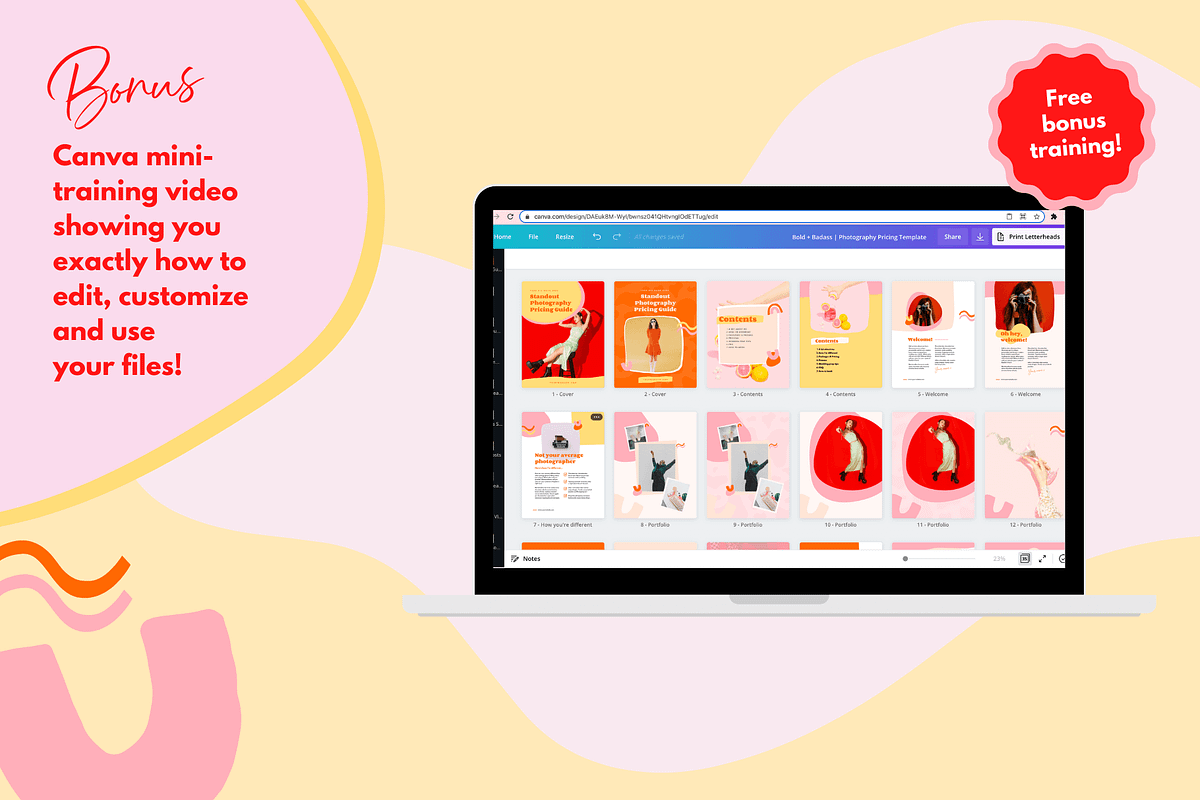 Bright Photography Pricing Template, a Brochure Template by Kurly Creative (Photo 9 of 12)