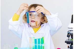 Laboratory examination of a child, a Technology Photo by yanadjana