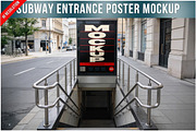 Subway Entrance Poster Billboard PSD, a Product Mockup by Bruno's Shop (Thumbnail 1 of 3)