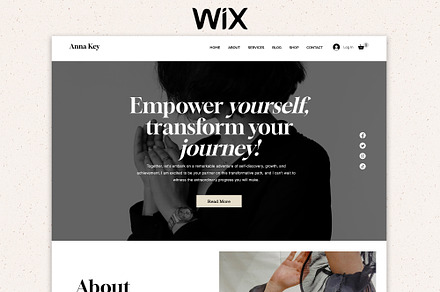 Wix Life Coach Template, a Wix Template by Pastel Flush Studio