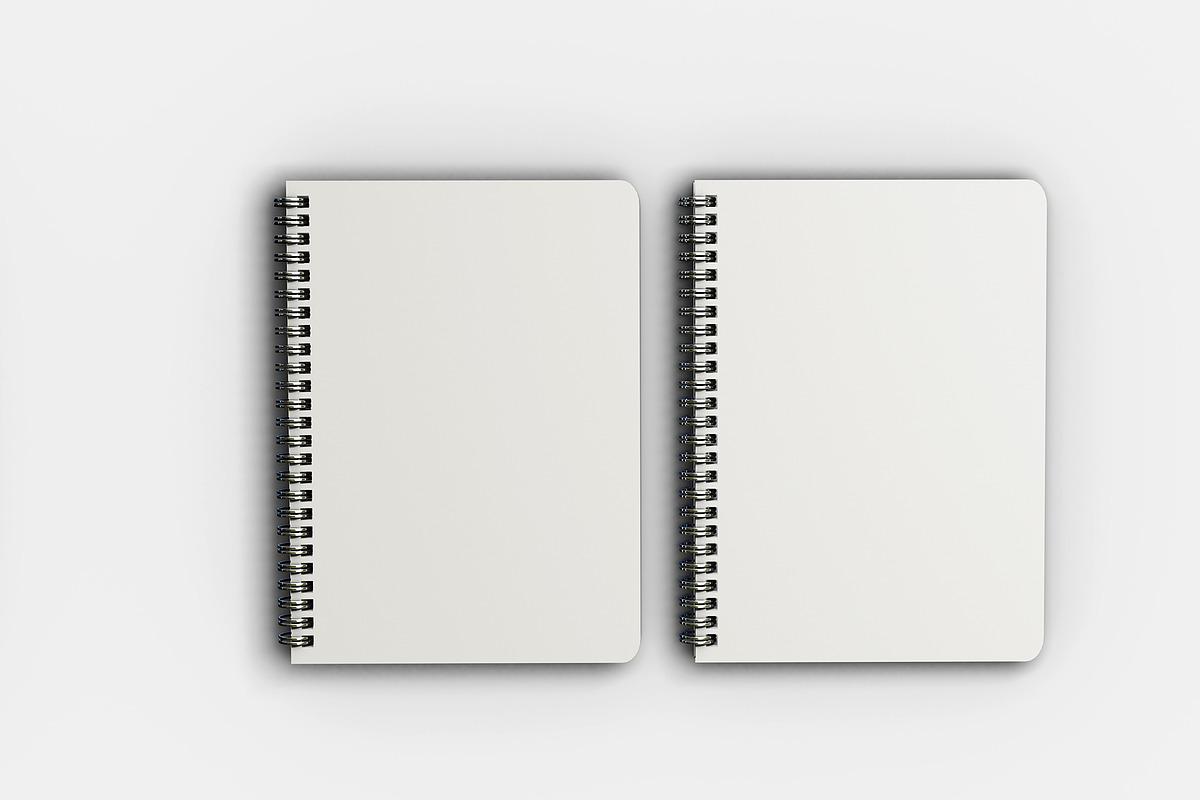 Realistic round notebook mockup, a Books & Magazine Mockup by Raihan Rahman (Photo 17 of 19)