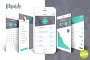 FitGuide - Diet & Sport App Design, a Templates & Theme by FreshPixels (Thumbnail 2 of 5)