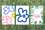 Groovy Shapes & Doodle Flowers, a Decorative Illustration by Luamor (Thumbnail 10 of 12)