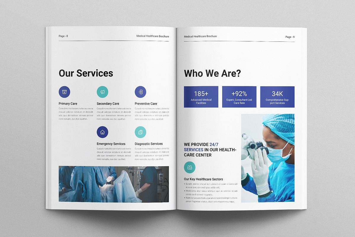 Medical Healthcare Brochure Template, a Brochure Template by E-Type (Photo 4 of 7)