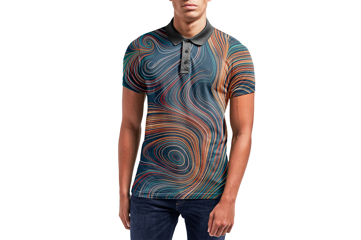 Male Model Polo Shirt Mockup - PSD, a Shirt Mockup by Asylab (Photo 3 of 8)