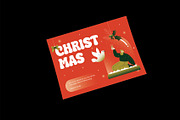 Red Gradient Christmas Greeting Card, a Card Template by Neermana (Thumbnail 2 of 4)