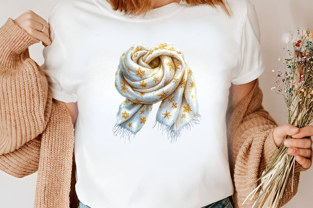 Watercolor White Christmas Clipart, an Illustration by Canvas Craft (Photo 8 of 8)