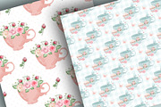 Tea Party pattern, a Pattern Graphic by designloverstudio (Thumbnail 2 of 7)