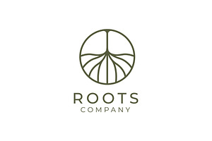 Abstract Living roots logo