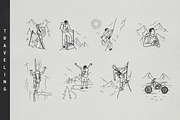 100+ PREMIUM HANDDRAWN ADVENTURE SET, an Object Graphic by Vibesteam (Thumbnail 10 of 13)