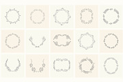 Hand Drawn Floral Elements. Frames, a Seasonal Illustration by Designwork (Thumbnail 14 of 22)