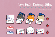 Love Mail ~ Delivery Shiba, an Illustration by Candy Horror Shop (Thumbnail 1 of 7)