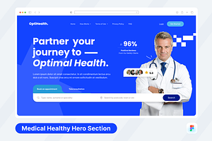 Health Care - Healthcare Hero Header, a Templates & Theme by SquidPixey