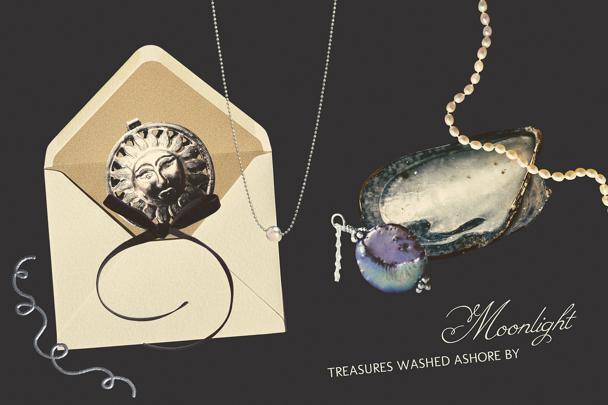 Silver Swirls Charms Collage Kit, an Object Graphic by Anzhelika (Photo 4 of 11)
