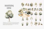 Neutral watercolor tree clipart set, a Decorative Illustration by Patishop Art (Thumbnail 7 of 8)